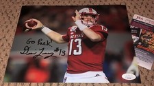 DEVIN LEARY SIGNED 8X10 PHOTO AUTOGRAPH NC STATE WOLFPACK JSA PACK FOOTBALL AUTO