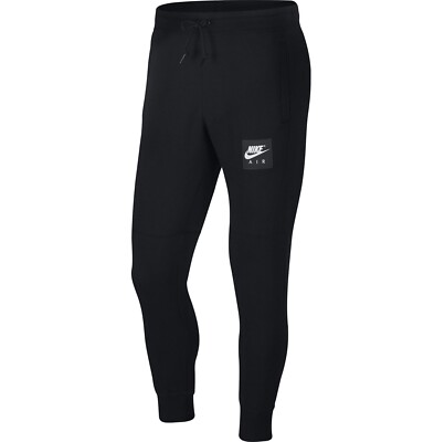 black slim fit nike joggers