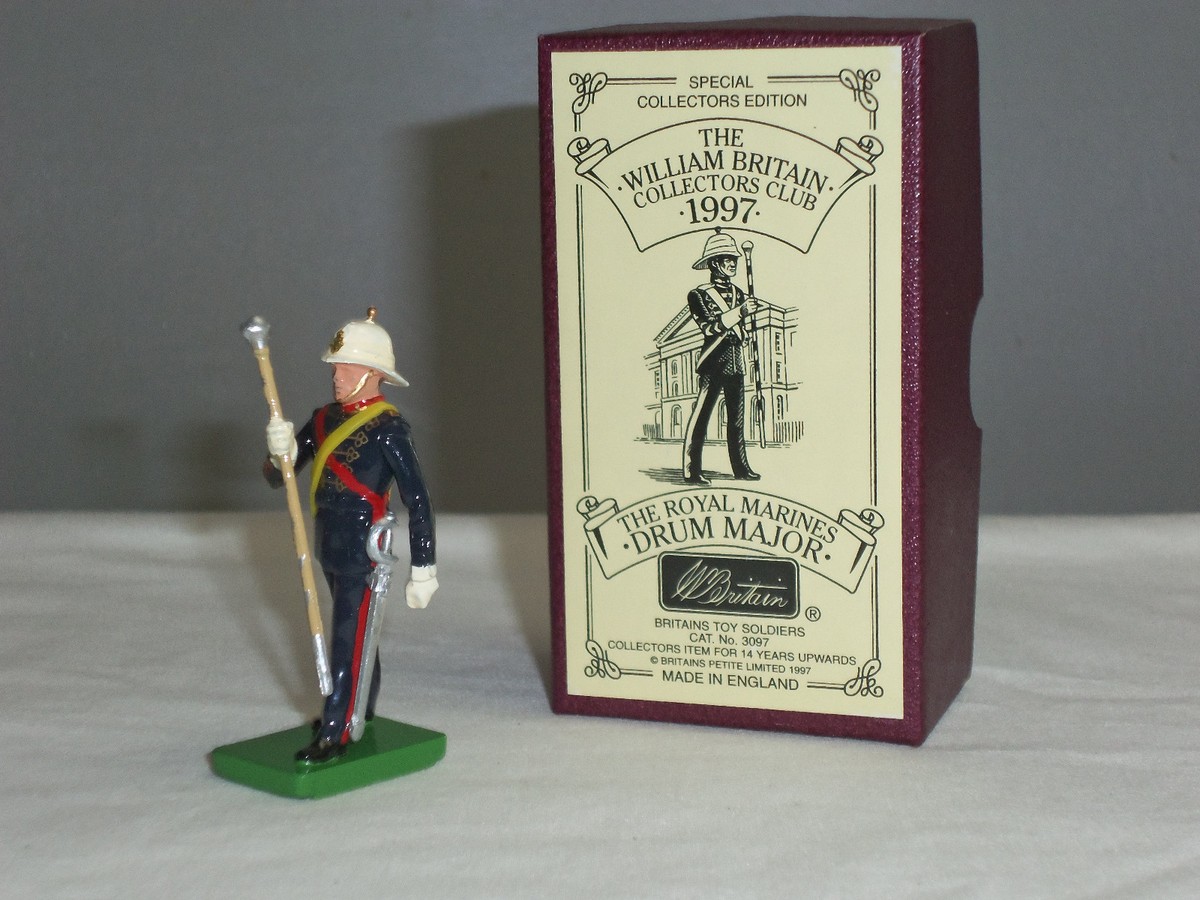 Coffret Collector Britains – Royal Marines, Armée Britannique, échelle 1:32 (plomb Peint)