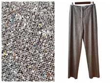 St John Collection NWT Size 8 Speckled Oregano Multi Wool Blend Trouser Pants