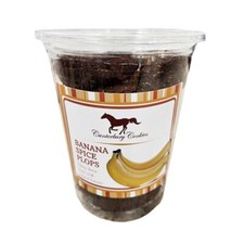 CANTERBURY COOKIES Banana Splice Plops - friandises pour chevaux - récipient de 20 onces