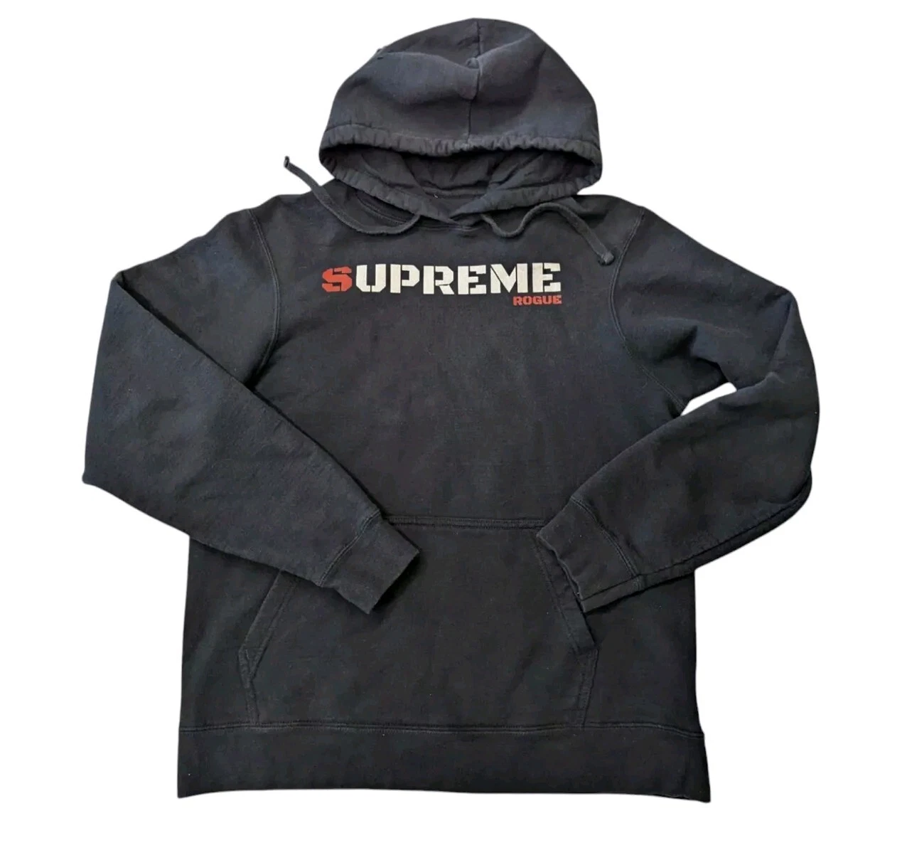 Sweat à capuche homme Supreme Rogue noir logo gaming taille M