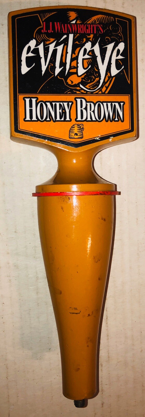 J J Wainwright’s Evil Eye Honey Brown Beer Tap Handle 10” eBay