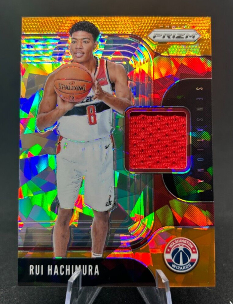 Rui Hachimura 2019-20 NBA Panini Prizm Orange Ice Sensational Swatches Rookie RC
