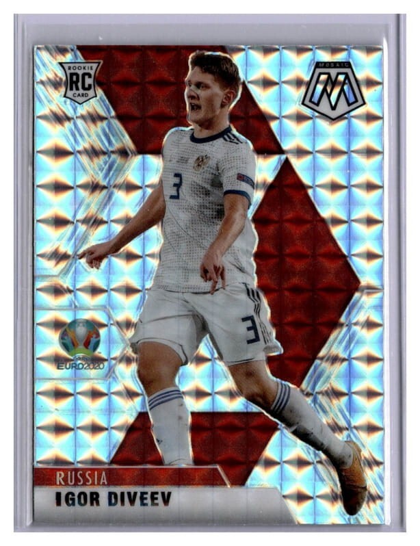 2021 Panini Mosaic UEFA Euro Silver Prizm RC #75 Igor Diveev
