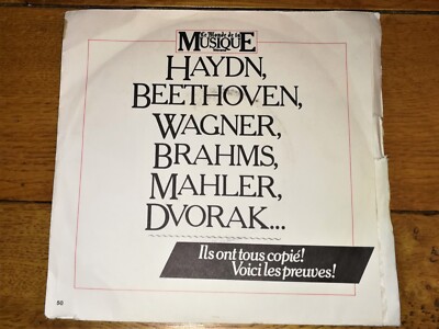 DIE WELT DER MUSIK - HAYDN BEETHOVEN WAGNER BRAHMS MAHLE (45 TOUREN ) - V5 -