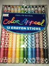 Color Appeel Crayon Sticks Set of 12 Rainbow Colors OOLY Art and Crafts 