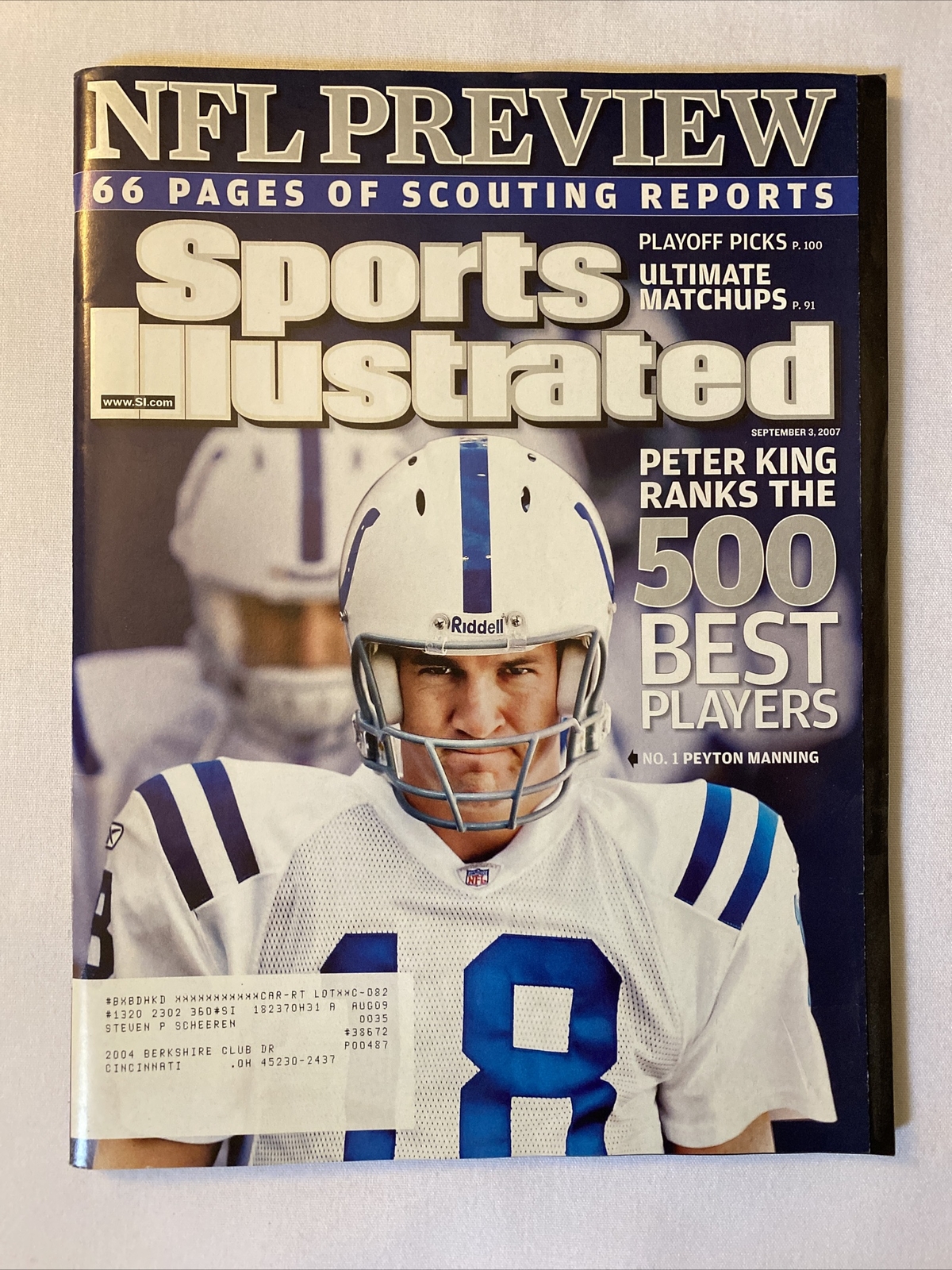 2007 September 3 Sports Illustrated Magazine Derek Jeter Grand Slam ...