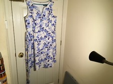 Lovely blue and white dress, size 14 by Nine West