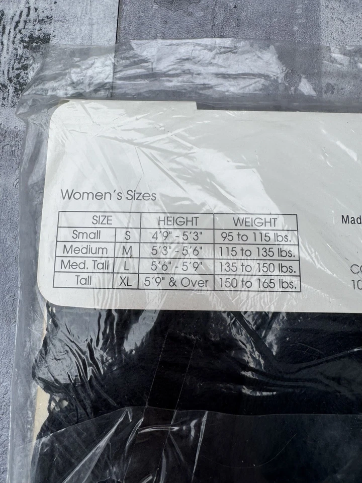 Pantimedias vintage Freed Of London Fishnet negras talla grande Foto 3 de 4