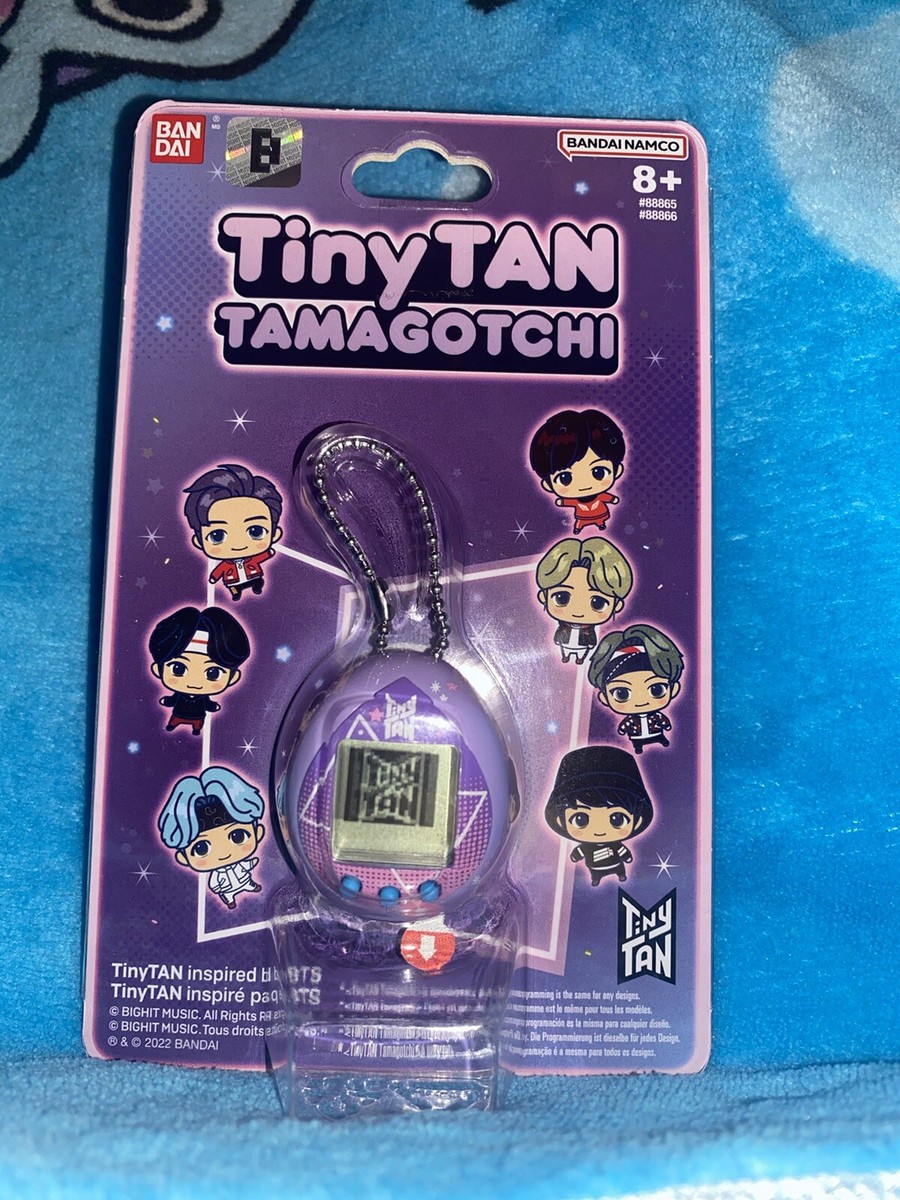 Bandai Tamagotchi Tiny Tan – Paarse Digitaal Huisdier, Officiële Tamagotchi Mini, Leuk Cadeau Voor Kinderen (vanaf 3 Jaar)