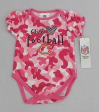 NFL Chicago Bears Baby Pink Camo Bodysuit 6-12 Months