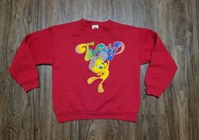 Vintage 90s Sweatshirt Looney Tunes Kids Tweety Warner Bros 1997 Colorful