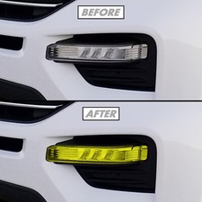 For 20-23 Ford Explorer Fog Light Yellow Precut Vinyl Tint Overlays For 20-23 Ford Explorer Fog Light Yellow Precut Vinyl Tint Overlays