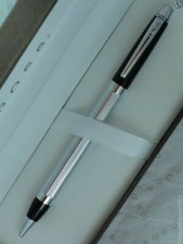 Cross Metropolis 0.5 Pencil Black Lacquer  Chrome New In Box Made In Usa