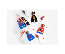 Supporti lecca-lecca supereroi e principesse, porta lecca lecca supereroi