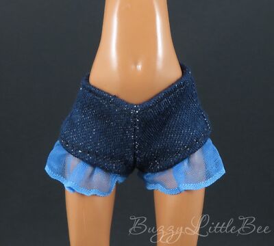 Bratz Sasha Goin' Out Denim Ruffled Booty Shorts Fits G1 G2 MH Dolls