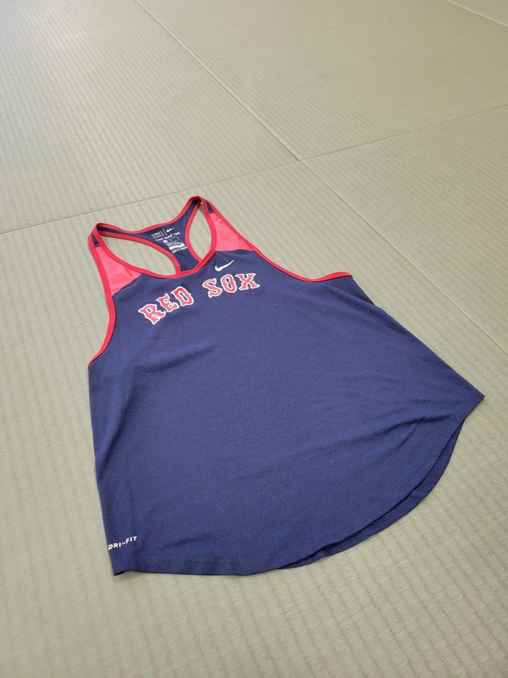 Nike Boston Red Socks Women's Drifit Racer back Tank Top Size M Blue Red MLB USA - Image 2 of 4