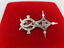 NORTH AFRICA SILVER BADGE, BROOCH