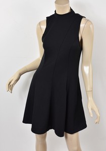 fit and flare black mini dress