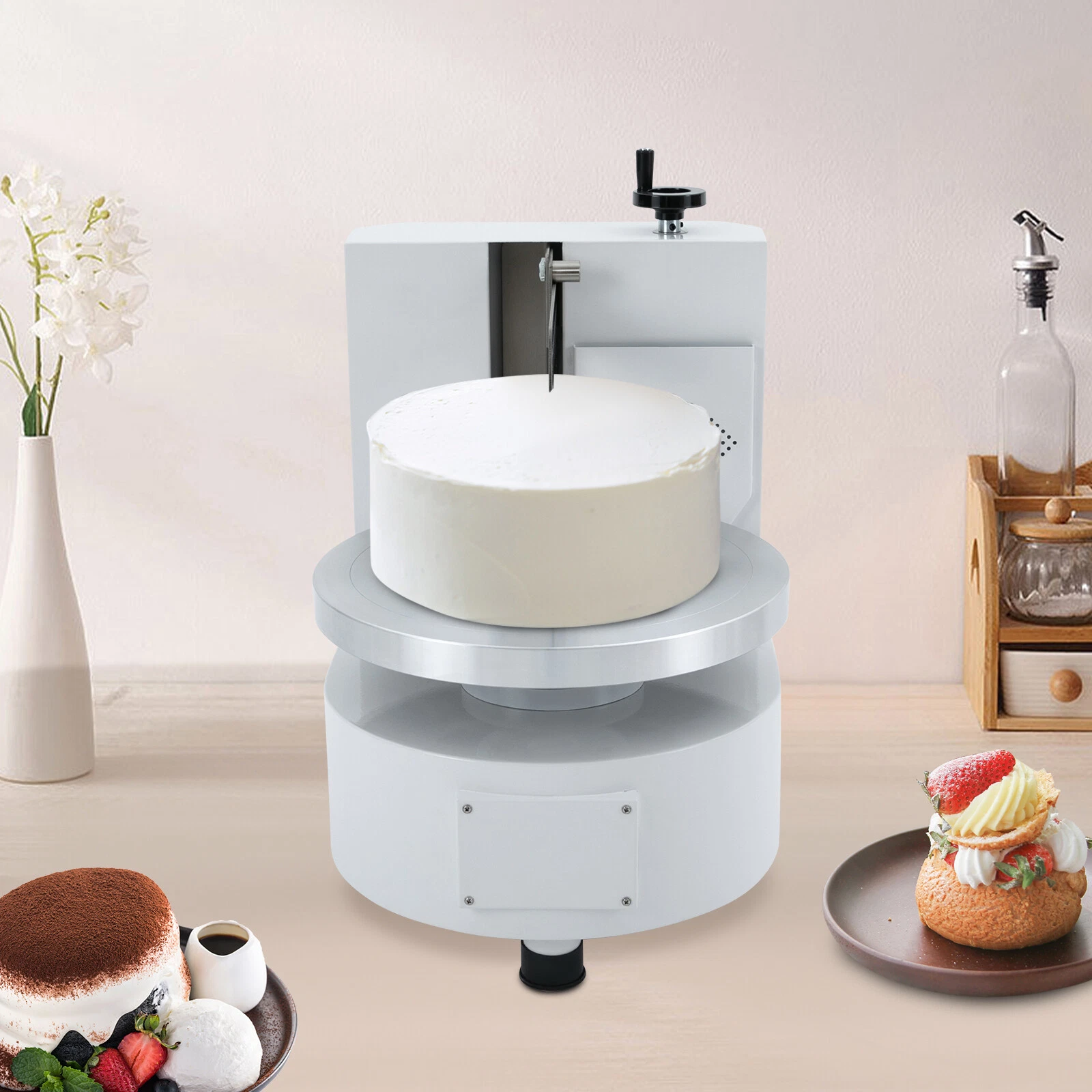 110V Cake Cream Spreading Coating Smearing Machine 4-12" Cake Wiping Machine USA