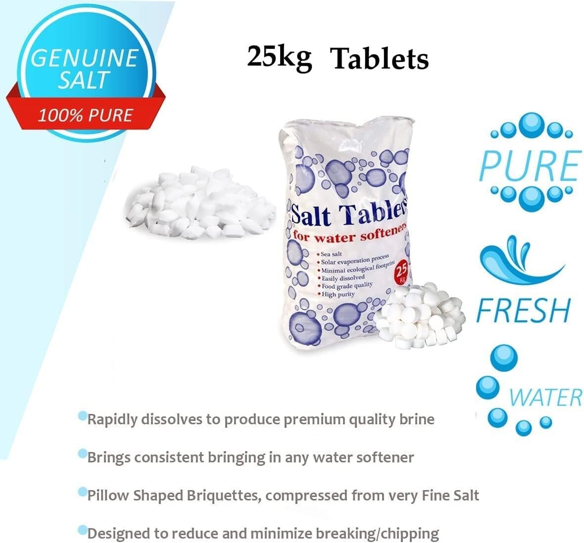 Salt Tablets For Water Softeners 25KG eBay