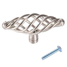 Bird Cage Birdcage Kitchen Bath Cabinet Knob knobs SN Nickel 60MM 2 3/8  898-SN