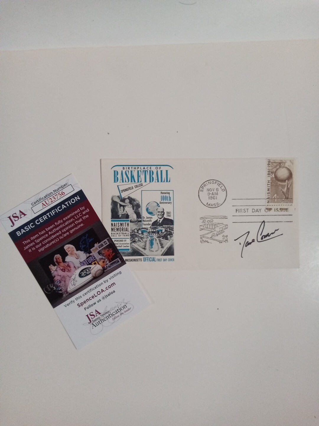 Dave Cowens Autographed Signed Boston Celtics 1961 First Day Issue Cachet JSA -1 # 