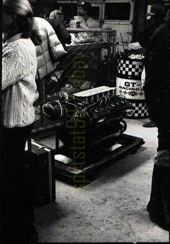 Skip Barber #33 Garage Scene - 1972 Watkins Glen Grand Prix - Vtg Race Negative - Picture 1 of 2