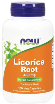 NOW FOODS, LICORICE ROOT  450mg Süßholzwurzel 100 Veg. Kapseln SUPER PREIS