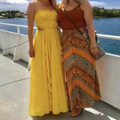alemais yellow dress Almais Mona Mini Dress in Yellow Floral