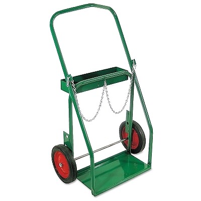 Anthony 4-10 Low-Rail Dual-Cylinder Cart 26''W x 42''H 10''Dia Solid Rubber