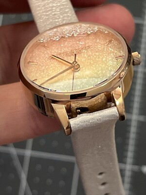 Olivia Burton Rose Gold multi color dial leather Women Watch under the sea shell _12.JPG?set_id=880000500F main image 4