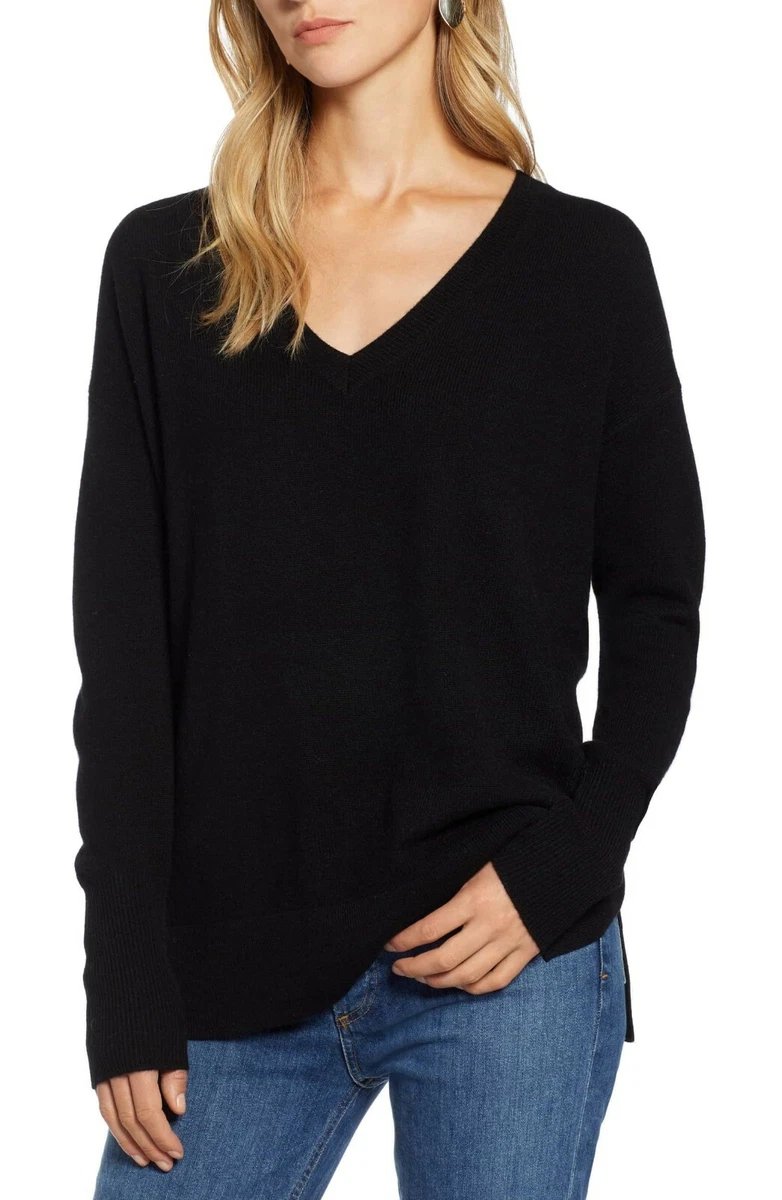 Halogen v top neck sweater
