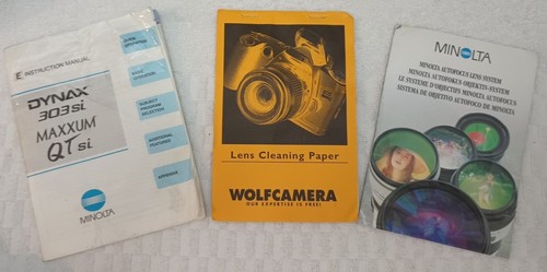 Minolta SLR Dynax 303si Auto Focus Film Camera with 2 Zoom Lenses & Case Bundle - Picture 18 of 22