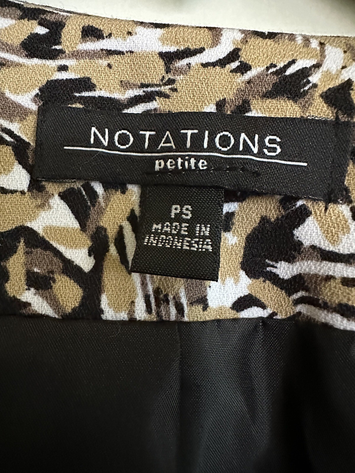 Notations Size Small Petite Brown/Multi Women's B… - image 4