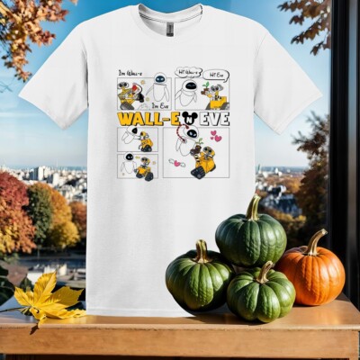 Wall E And Eve Shirt, T-Shirt Kinder Hoodie Herren Damen Unisex Tshirt SX426