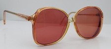 Vintage Taurus T-14 Brown Oval Horn-Rimmed Sunglasses Hong Kong FRAMES ONLY