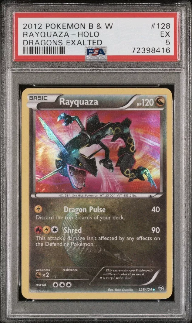 128-124 Rayquaza Shiny Rara Segreta (IT) - MINT