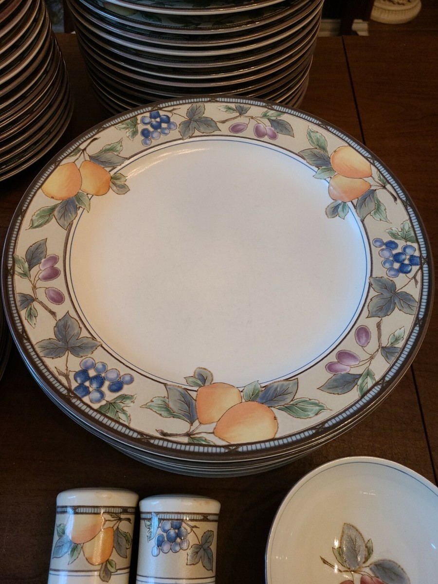 Mikasa Intaglio CAC29 Garden Harvest Dinnerware Plates Bowls Cups