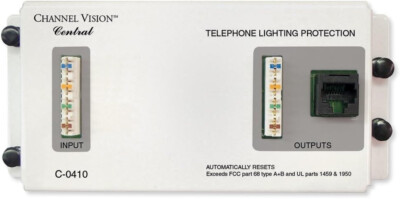 Telecom Protector Module Channel Vision C-0410 4-Line Telecom Phone Surge Protector Module | eBay