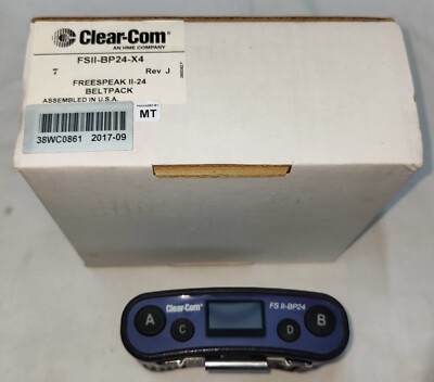Clear-Com FSII-BP24-X4 FreeSpeak II 2,4 GHz Wireless Beltpack