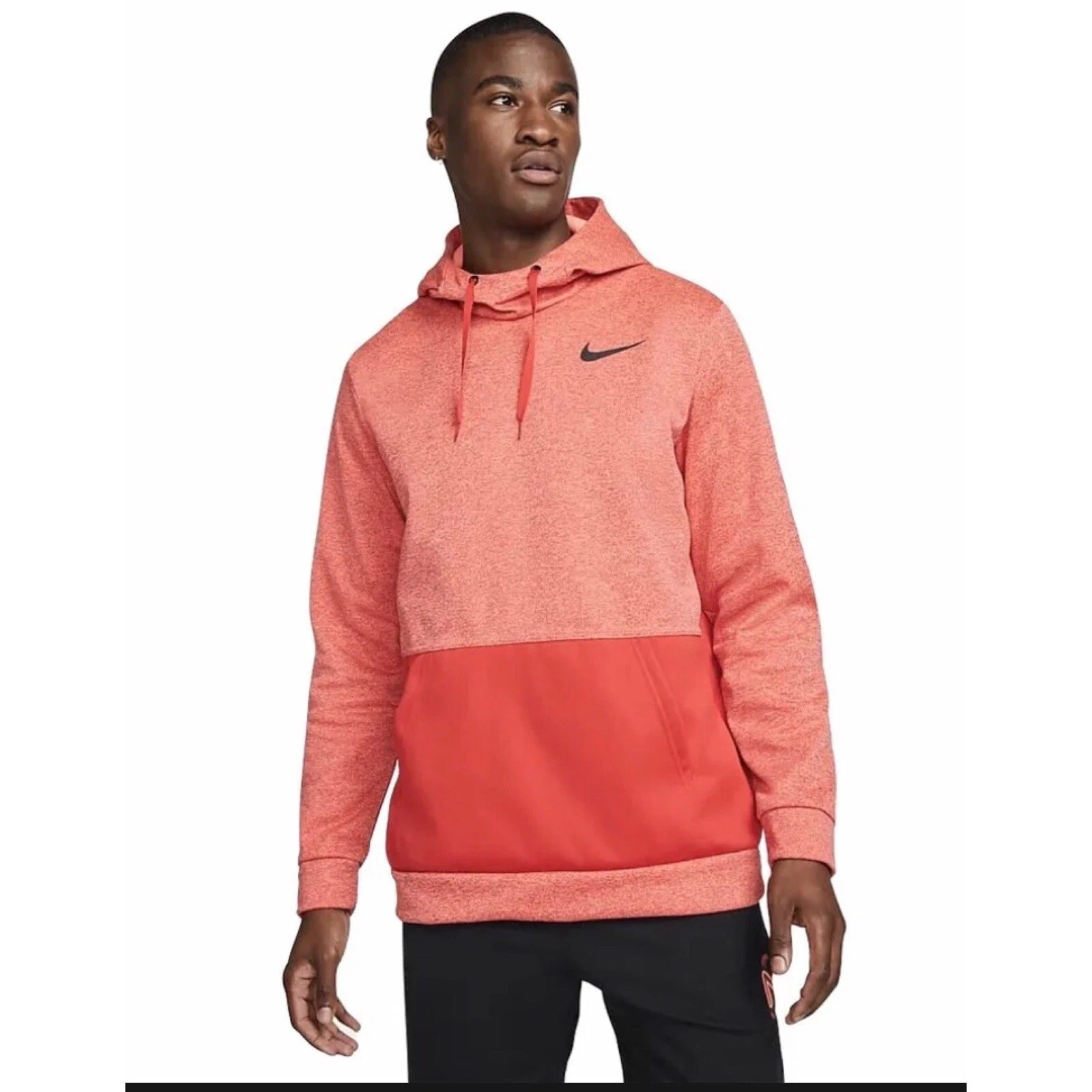 Nike Pullover Hoodie Sweatshirt Therma FIT Training Red Mens Size 2XL XXL NEW
