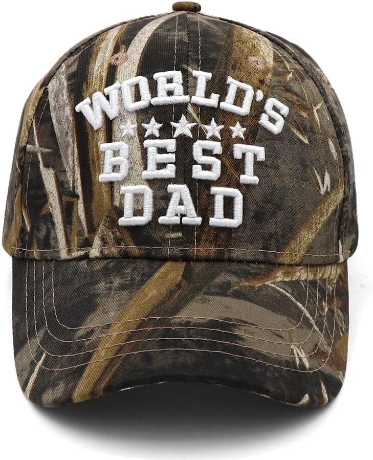 Dad Hats for Men Worlds Best Hat Fathers One Size, World Green
