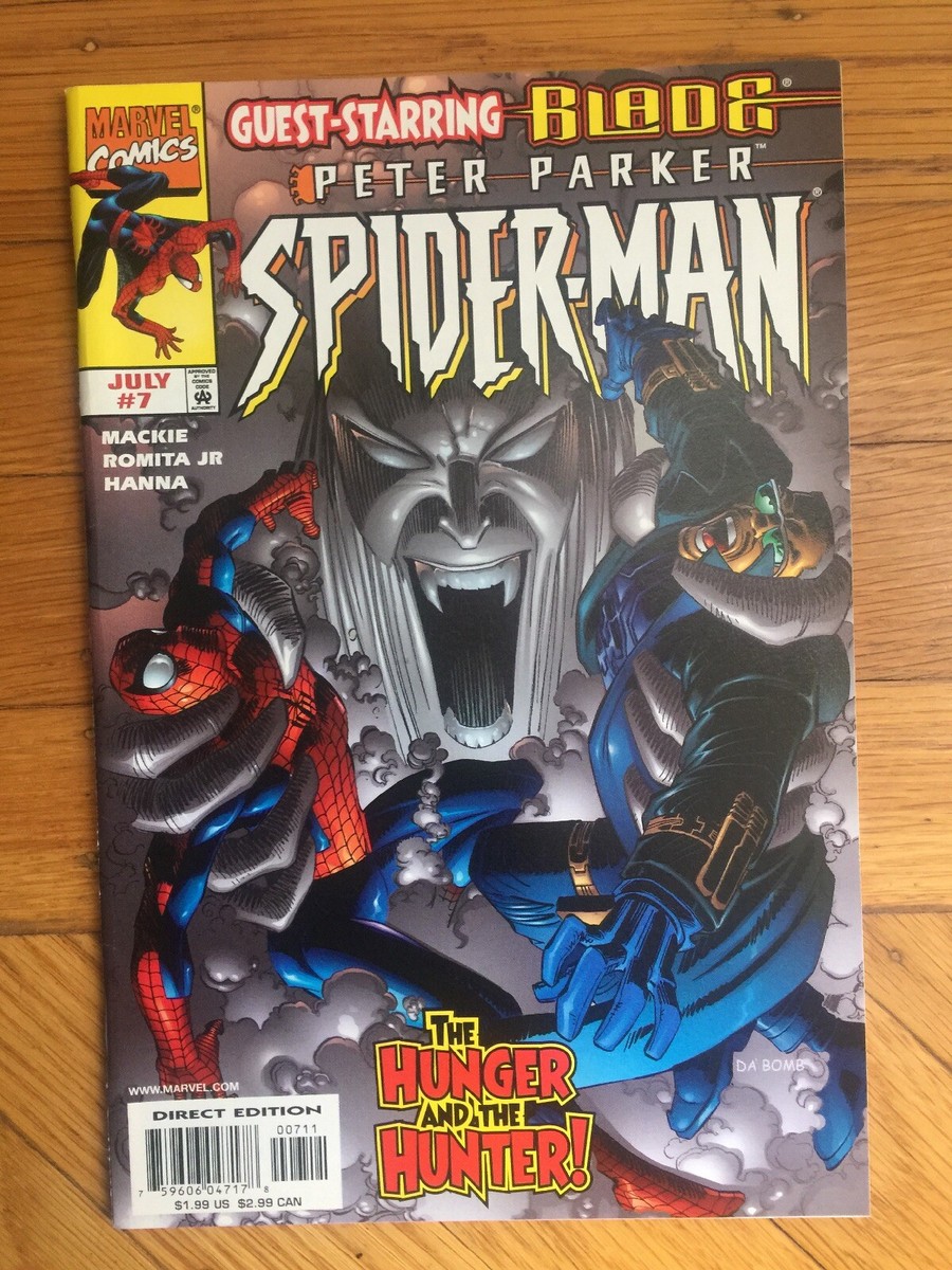 Marvel Comic PETER PARKER SPIDER-MAN #7 (1999) w/ Fleer Ultra