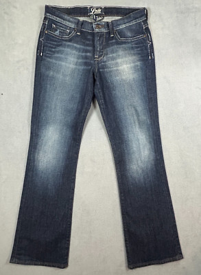 Lucky Brand Jeans Womens 6/28 Stark Sweet Low Dark Wash Stretch Denim Distressed