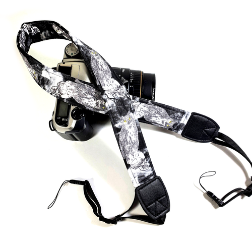 Owl Skull Camera Strap -Owls Camera Strap -Double Padded Comfortable Camera - Picture 2 of 6