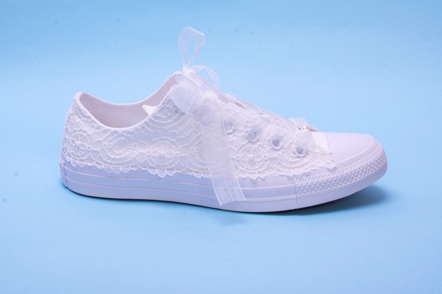 white trainers wedding