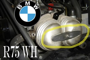 BMW R 75 Haltepratze Spannbrucke Motor bracket valve lid Deckel Zylinder Kopf WH