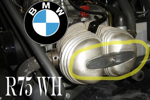 BMW R 75 Haltepratze Spannbrucke Motor bracket valve lid Deckel Zylinder Kopf WH